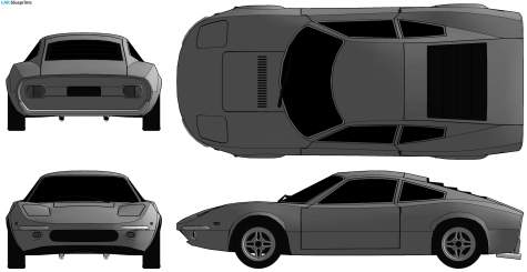 1970 Ford GT70 Coupe blueprint