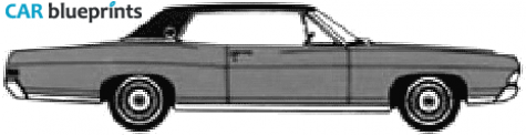 1968 Ford LTD 2-door Hard Top Coupe blueprint