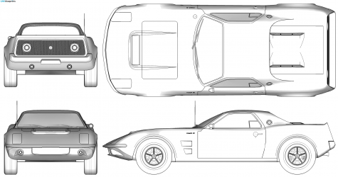 Ford Mach 2 Coupe blueprint