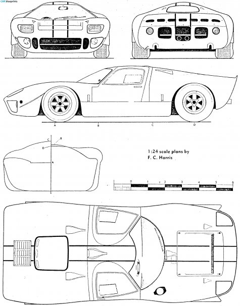 1967 Ford Mirage Coupe blueprint