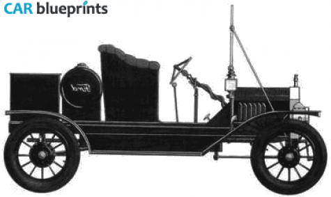 1908 Ford Model T Cabriolet blueprint