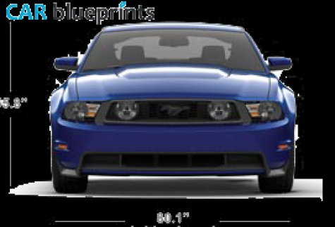 2011 Ford Mustang Coupe blueprint