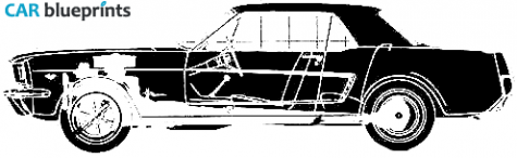 1964 Ford Mustang Coupe blueprint