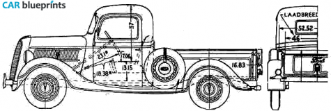 1937 Ford  Pick-up blueprint