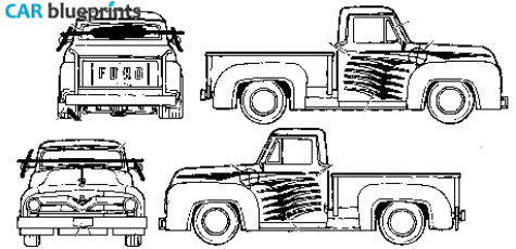 1955 Ford  Pick-up blueprint