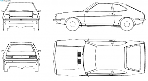 1973 Ford Pinto Hatchback blueprint