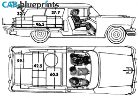 1956 Ford Ranch Wagon blueprint