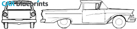 1957 Ford Ranchero Pick-up blueprint