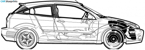 2002 Ford Focus SVT Hatchback blueprint