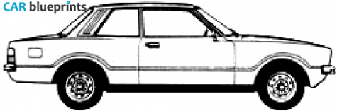 1978 Ford Taunus L 2-door Sedan blueprint