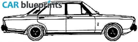 1971 Ford Taunus 20M (P7A) Sedan blueprint