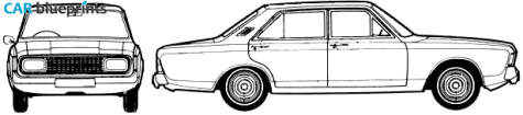 Ford Taunus 17M (P7) Sedan blueprint