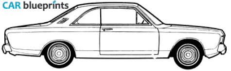 1967 Ford Taunus 17M (P7) Hard Top Coupe blueprint