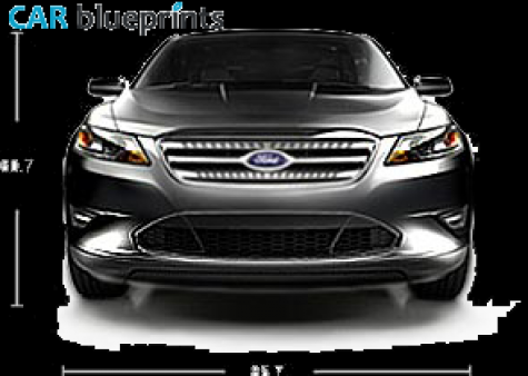 2011 Ford Taurus Sedan blueprint