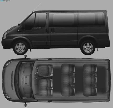 2006 Ford Tourneo GLX 9-seat Minivan blueprint