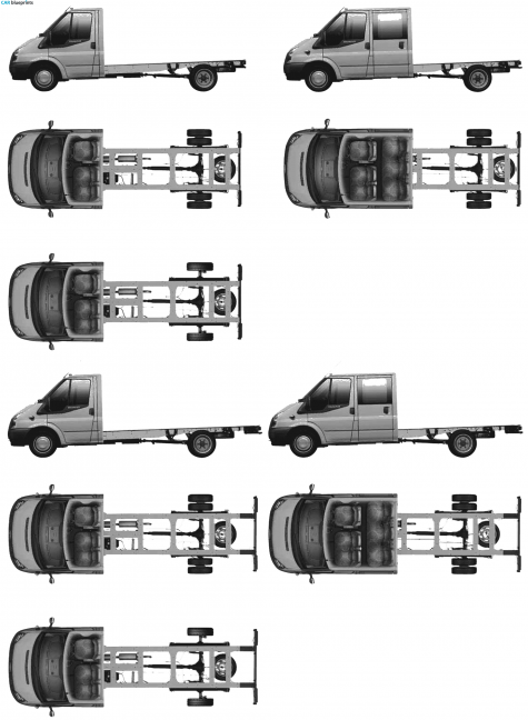 2008 Ford Transit Chassis Truck blueprint