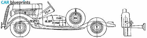 1937 Ford Chassis Truck blueprint