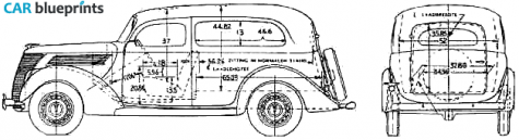 1937 Ford  Wagon blueprint