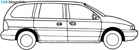 1987 Ford Windstar Minivan blueprint