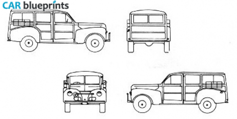 1941 Ford C11 ADF SUV blueprint