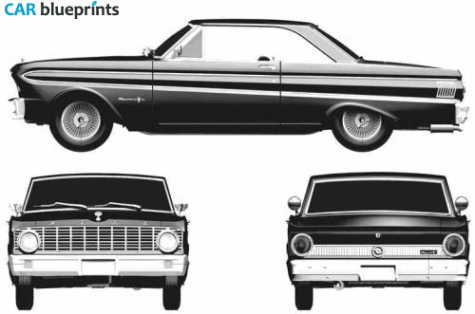 1965 Ford Falcon Sprint Hardtop Coupe blueprint