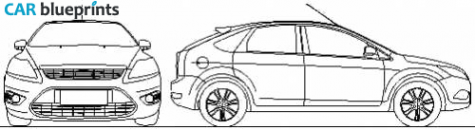 2011 Ford Focus (Brazil) Hatchback blueprint