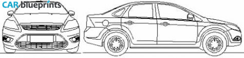 2011 Ford Focus (Brazil) Sedan blueprint