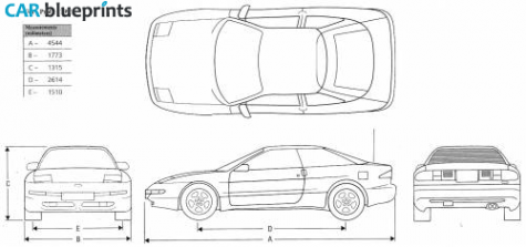 1993 Ford Probe Coupe blueprint