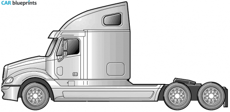 2005 Freightliner Columbia HR Truck blueprint