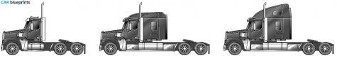 2005 Freightliner Coronado Truck blueprint