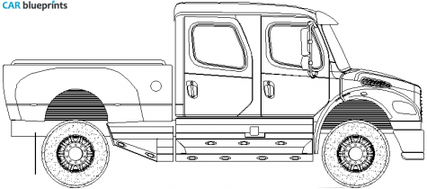 Freightliner Sport Chassis Truck blueprint