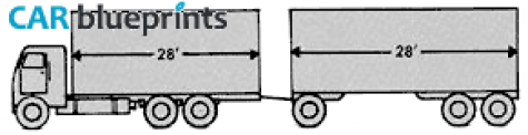 1963 Freightliner White WFT-6364 Truck blueprint