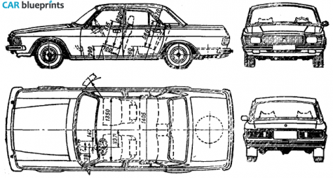 1982 GAZ 3102 Sedan blueprint