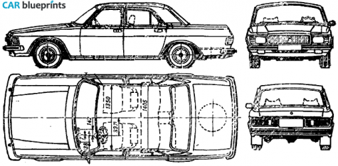 1982 GAZ Volga 3102 Sedan blueprint