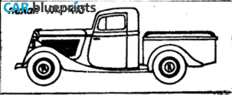 1940 GAZ 415 Pick-up blueprint