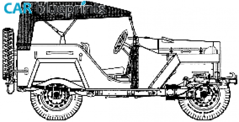 1944 GAZ 67B SUV blueprint