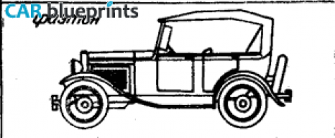 1932 GAZ A Phaeton blueprint