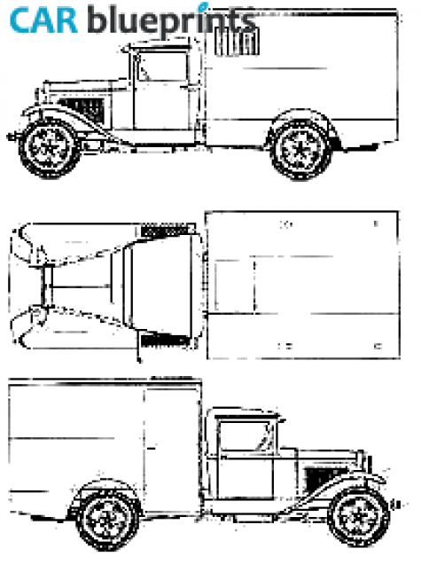 1939 GAZ AA Truck blueprint