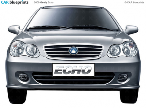 2009 Geely Echo Sedan blueprint