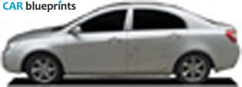 2008 Geely FC-2 Sedan blueprint