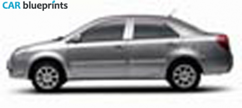 2008 Geely MK Sedan blueprint