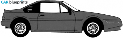 1991 Ginetta G32 Coupe blueprint