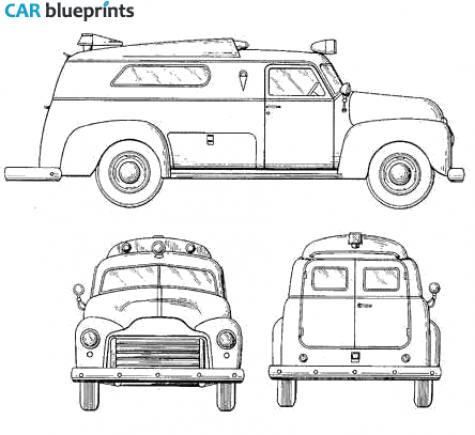 1954 GMC Delivery Van blueprint