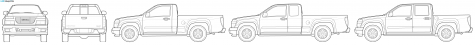 2007 GMC Savana - Canyon Pick-up blueprint