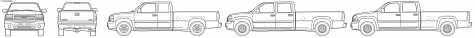 2007 GMC Sierra 2500HD Pick-up blueprint