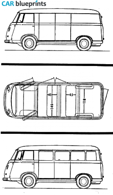 Goliath Luxuzbus 1100 Van blueprint