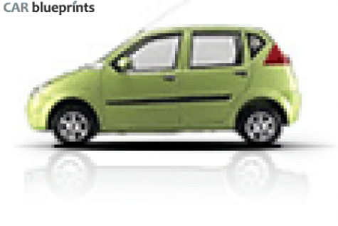 2002 Hafei Brio Hatchback blueprint