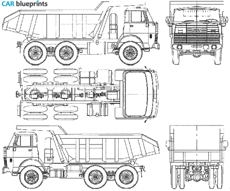 Hanomag Henschel F320AK Truck blueprint