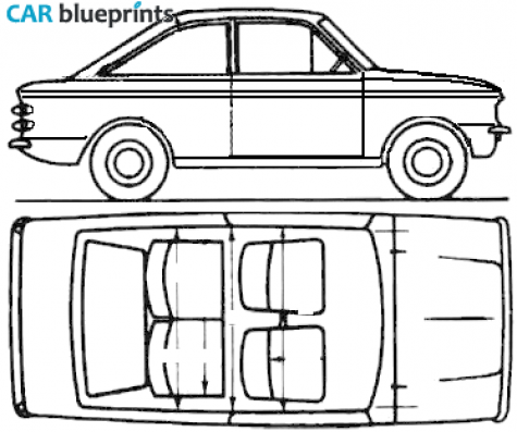 1970 Hillman Imp Californian Coupe blueprint