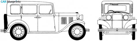 1932 Hillman Minx Sedan blueprint